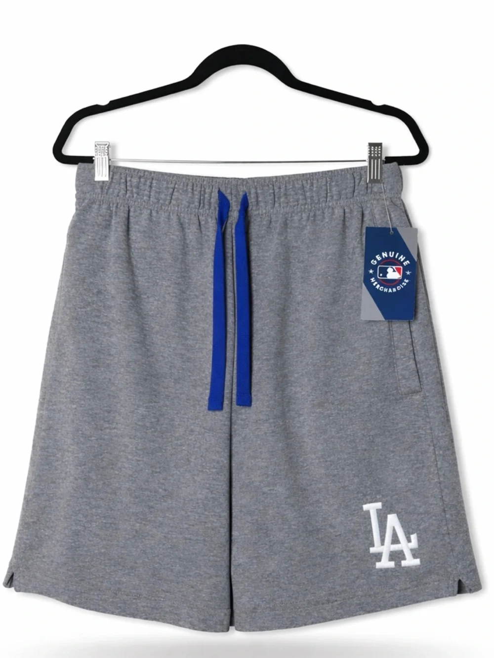 Mens Official Licensed MLB Los Angeles Dodgers Gray Iconic Logo Shorts Small - Picture 6 of 6